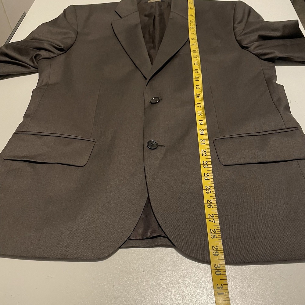 Banana Republic Blazer Men 42S Brown Heather 100% Wool Exterior Suit Jacket 2012 - Picture 8 of 12